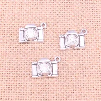8шт брелков для камеры 20 * 16 мм цвета античного серебра для изготовления ювелирных изделий, ювелирных изделий 