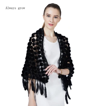 Зимне-осенняя женская шаль из меха Норки, шарф и шаль, очень большие, упругие, теплые и мягкие, пяти цветов