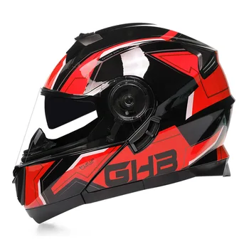 2023 Откидной Мотоциклетный шлем с открытым лицом Cascos С двойным забралом Защитный шлем для верховой езды Touring Motorbike Capacetes Мужчины Женщины