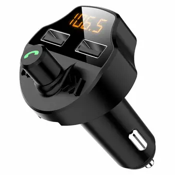 Новый автомобильный Bluetooth FM-передатчик MP3-модулятор Плеер Беспроводные руки Аудиоприемник Двойное USB быстрое зарядное устройство Передатчик Nx8