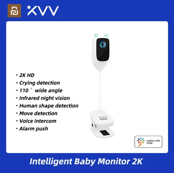 Xiaovv Умный радионяня для обнаружения плачущих Гуманоидов Защита безопасности 2K HD Wifi Камеры наблюдения Ночного видения Mi Home