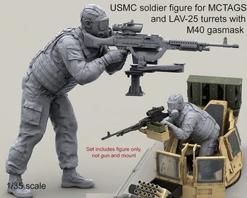 поза современных американских солдат в масштабе 1/35, включая миниатюры из коробки с боеприпасами, набор моделей из смолы, фигурка Бесплатная доставка