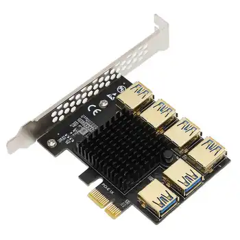 6-портовая карта PCI Express Riser Card с позолоченной обработкой PCIe 1-6 Riser Карта для дома или офиса