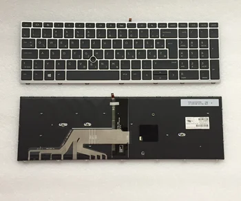 Новая Словения Югославия для HP Probook 650 G4 650 G5 Серебристая подсветка с клавиатурой для ноутбука Point Stick