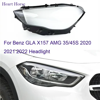 Для Benz GLA X157 AMG 35/45 S 2020 2021 2022 Крышка Объектива Фары Корпус Фары Прозрачный Абажур Крышки Стеклянный Корпус Лампы