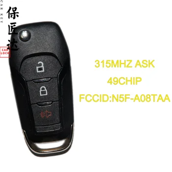 Автомобильный ключ BaoJiangDd Подходит для Ford Range Mustang F150 F250 F350 Explorer Дистанционный автомобильный ключ 315 МГЦ 49CHIP