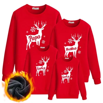 Рождественский свитер, семейная рождественская одежда, семейный образ, толстый свитер, Рождественская пижама 