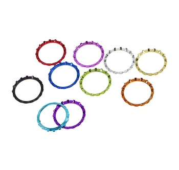 Декоративное кольцо с хромированным покрытием из 2шт, декоративное кольцо для Playstation 5, акцентное кольцо для контроллера PS5, игровые аксессуары