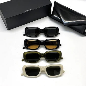 2023 Модные солнцезащитные очки GENTLE от элитного бренда GM Women Men Квадратные ацетатные солнцезащитные очки с поляризацией UV400 в оригинальной коробке