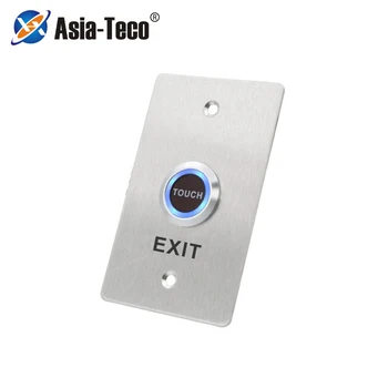 Кнопочный выключатель дверного звонка из нержавеющей стали Сенсорная панель для контроля доступа, Дверной выключатель, Тонкая кнопка выхода