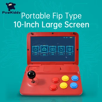 POWKIDDY A13 10-дюймовый аркадный джойстик с архитектурой A7, четырехъядерный процессор, симулятор игровой консоли, ретро-игра, подарок для детей
