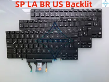 Новая клавиатура US LA LATIN SP Испанский Бразильский BR С подсветкой для DELL Latitude 5400 5401 5410 5411 2019 Trackpoint 0MNFJ6 0KHDRG