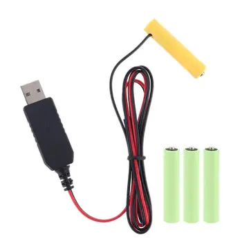 Кабель USB LR03 AAA Eliminator Может заменить 1-4 шт. AA для рождественских аксессуаров для портативной рации со светодиодной подсветкой