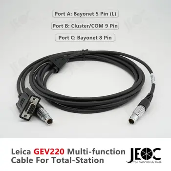 Многофункциональный кабель JEOC GEV220 для тахеометра Leica, 759257 Кабель питания и передачи данных, аксессуары JEOC для топографической съемки земли
