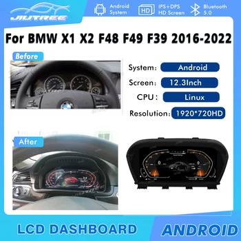 12,3 Дюйма Для BMW X1 X2 F48 F49 F39 2016-2022 Новейший Оригинальный Автомобильный Цифровой Кластерный Прибор ЖК-Спидометры Плеер Приборной панели
