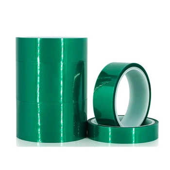 Зеленый 33 м ПЭТ Термостойкая Высокотемпературная Маскирующая Защитная Клейкая лента для пайки печатных плат, защита изоляции 33 м