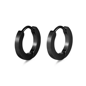 Маленькие серьги-кольца из нержавеющей стали для женщин и мужчин, модные серьги с пирсингом в стиле панк, противоаллергический ювелирный подарок