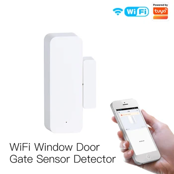 Датчик-детектор оконных и задвижных ворот Wi-Fi Для определения состояния открытия/закрытия двери и окна