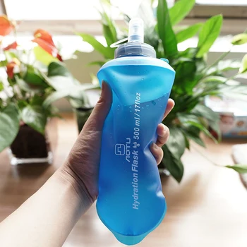 Новая складная сумка для воды из мягкого ТПУ, портативная бутылка для воды с силиконовой насадкой Bite для кемпинга на открытом воздухе/путешествий/пешего туризма