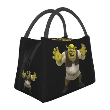 Термоизолированные сумки для ланча Shrek Smile, женские Сменные контейнеры для ланча для работы, путешествий, хранения еды, Коробка для еды
