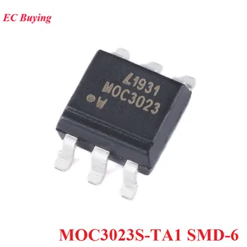 10/5шт MOC3023 MOC3023S-TA1 SMD-6 MOC3023S 3023 SMD6 Симисторный Выходной Чип Фотосоединителя IC Новый Оригинальный