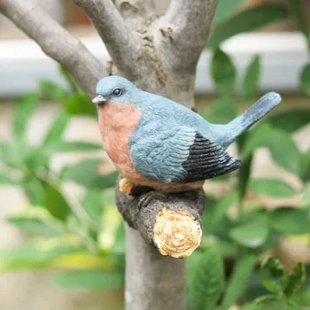 Имитационные украшения для птиц, подвесной сад из искусственных птиц, сад во дворе