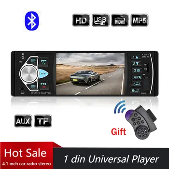 4022D 4,1 Дюймов 1 Din Автомагнитола Авто Аудио Стерео Авторадио Bluetooth Пульт Дистанционного Управления Рулевым Колесом MP3/MP4 Музыкальный Плеер USB Слот для SD-карты