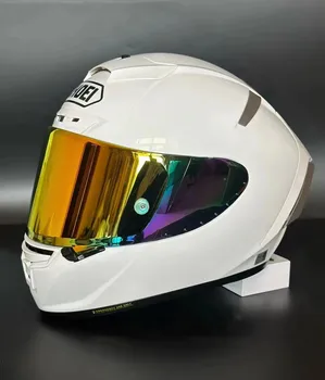 Шлем X-Четырнадцать X14, жемчужно-белый шлем, полнолицевой гоночный мотоциклетный шлем Casco De Motocicle ECE