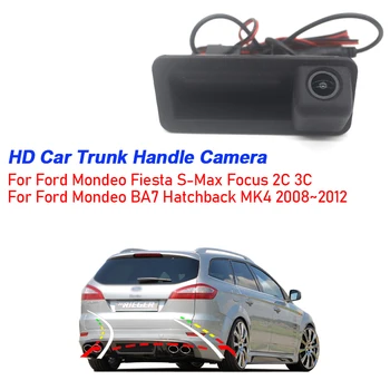 170 ° HD Водонепроницаемая Камера заднего Вида Автомобиля Для Ford Mondeo Fiesta S-Max Focus 2C 3C Mondeo BA7 Хэтчбек MK4 2008 ~ 2012 Автомобиль