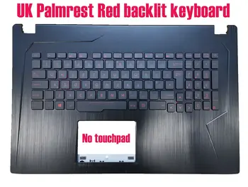 Британская клавиатура с красной подсветкой для подставки для рук Asus ZX753VD PX753V, PX753VD, PX753VE