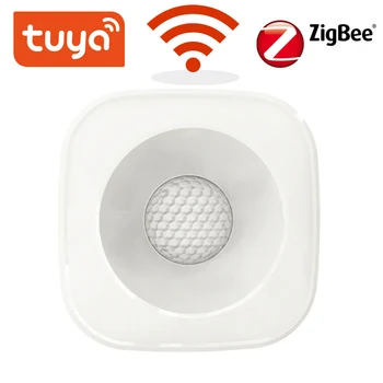 Tuya WiFi PIR Датчик движения, Беспроводной инфракрасный детектор, Датчик охранной сигнализации, Совместимый с приложением Smart life