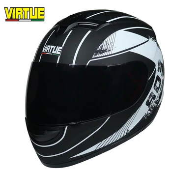 Мужской мотоциклетный шлем, полная маска, материал ABS, склонный к потоотделению, мотоциклетный шлем