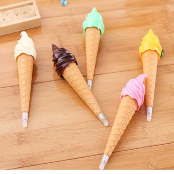 Креативная пластиковая шариковая ручка для мороженого Kawaii, стационарный подарок для детей и студентов для письма, Школьные принадлежности, офисные аксессуары