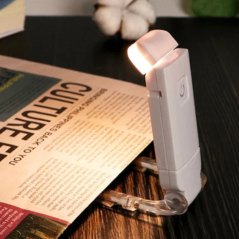 Мини-светодиодная лампа для чтения закладок USB-перезаряжаемая лампа для чтения книг с регулируемой яркостью, Портативная клипса для защиты глаз, лампа для чтения книг