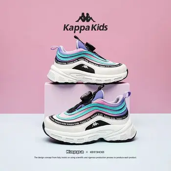 Детская обувь Kappa, кроссовки для девочек, Весна и лето, Новые повседневные кроссовки для бега для детей среднего и большого размера, детская обувь