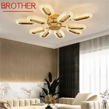 Потолочный светильник BROTHER Nordic Creative Gold Rings Светильники для дома для украшения гостиной и столовой