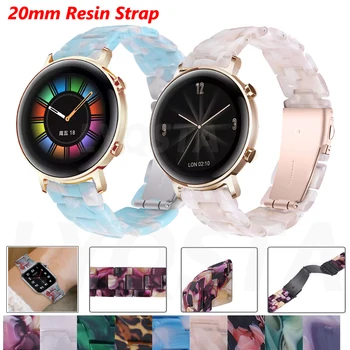Новый Смоляной 20 мм Ремешок Для часов Huami Amazfit Bip/GTS 2 Smartwatch Браслет Для Huawei GT 2 42 мм/Magic Watch 2 42 мм Браслет