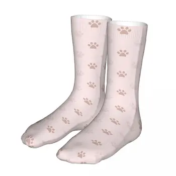 Модные носки Мужские Женские носки в стиле хип-хоп с рисунком лапы животного Розовые носки для скейтборда Весна Лето Осень Зима