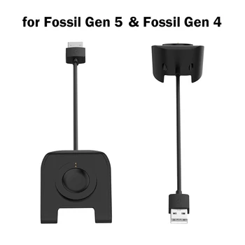 Док-станция для Зарядного устройства для Fossil Gen 5 Garrett Hr/Carlyle/Julianna, Gen 4 Explorist HR/ Venture HR/ Sport USB-Кабель Для зарядки