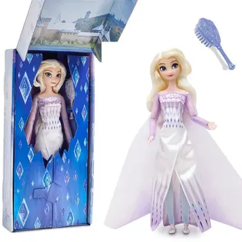 Серия Disney 2 Frozen Colorful Fashion Raise Hand Shine Sparkle Куклы с подвижными суставами Игрушки для девочек Рождественский подарок E7000