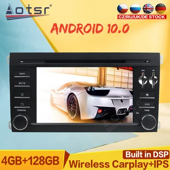 Автомобильный мультимедийный плеер 4G + 128G Android10.0 для магнитолы Porsche Cayenne, авто Стерео радио, GPS навигация, экран в стиле Тесла