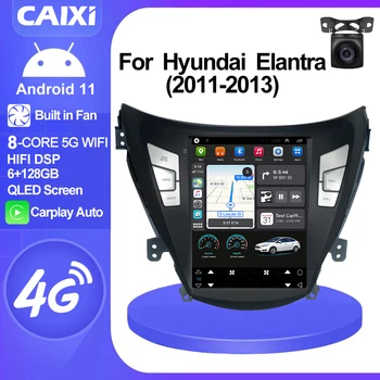 CAIXI Pro 4G 2 Din Android 11 Авторадио для Hyundai Elantra Avante I35 2011-2013 Мультимедиа Стерео GPS Carplay В стиле Tesla