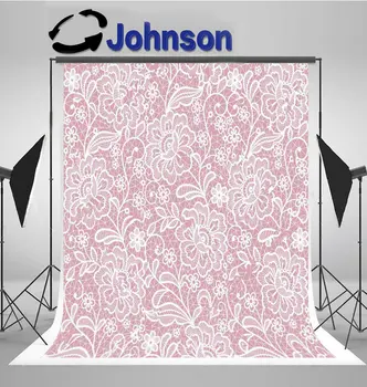 Кружевные цветочные фоны для фотосъемки цветов Высококачественный свадебный фон с компьютерной печатью