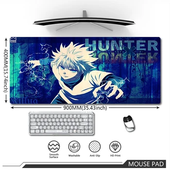 Коврик для мыши hunter X Hunter, большой коврик для мыши в стиле аниме, XXL, клавиатуры, манга, коврики для ноутбука, скоростной противоскользящий коврик для стола, офисные коврики для мыши