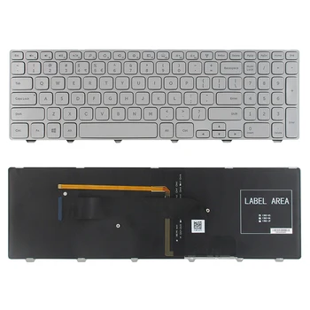 Senmoer Замена Новой американской Клавиатуры С Подсветкой без Указателя для Dell Inspiron 15-7000 15 7537 P36F