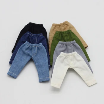 Ob11 детские джинсы для куклы 1/12 BJD obitsu 11 аксессуары для малышей, одежда, милые штаны, кукольная одежда, подарок на день рождения