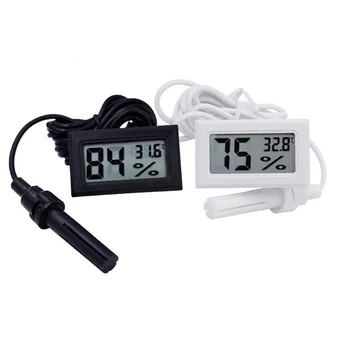 Встроенный электронный измеритель температуры и гигрометра, бытовой термометр, гигрометр, высокоточный термометр для клетки для разведения